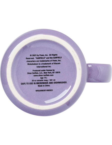 Taza Camper Cerámica Silver Buffalo Garfield y Odie 591ml