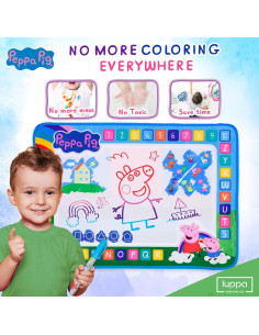 Alfombrilla de Dibujo de Agua LUPPA 50x70cm Peppa Pig Rosa 2