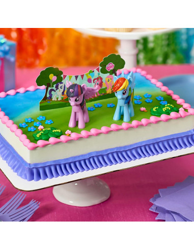 Adorno de Pastel DecoPac Mi Pequeño Pony 3 Piezas 7,62 cm