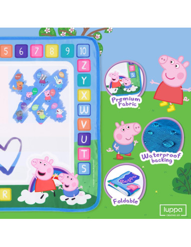 Alfombra de Dibujo de Agua LUPPA 50x70cm Peppa Pig Rosa