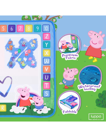 Alfombra de Dibujo de Agua LUPPA 50x70cm Peppa Pig Rosa
