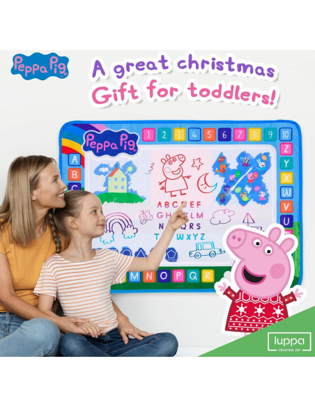 Alfombra de Dibujo de Agua LUPPA 50x70cm Peppa Pig Rosa