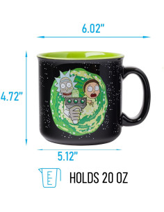 Taza de cerámica Silver Buffalo Rick y Morty 591 ml 2