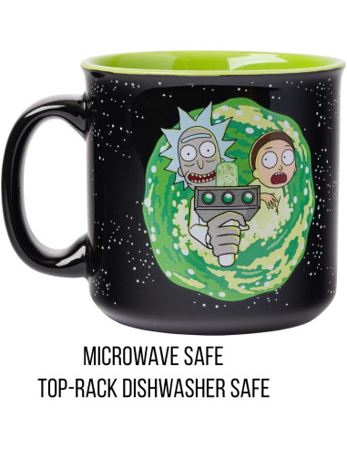Taza de cerámica Silver Buffalo Rick y Morty 591 ml