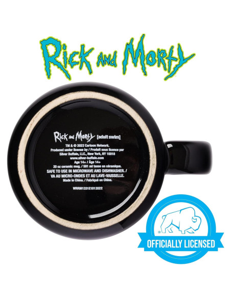 Taza de cerámica Silver Buffalo Rick y Morty 591 ml