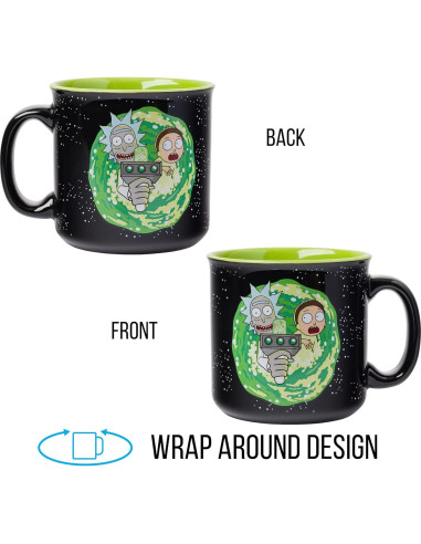 Taza de cerámica Silver Buffalo Rick y Morty 591 ml