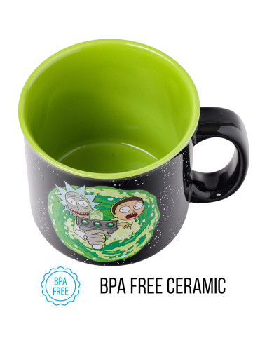 Taza de cerámica Silver Buffalo Rick y Morty 591 ml
