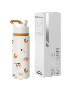 Botella de Agua Aislada Simple Modern Niños 532 ml Animales