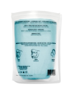 Toalla Turbante Iles Formula Azul - Microfibra Secado Rápido 2