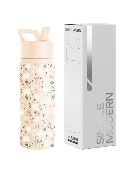 Botella de Agua Simple Modern 532ml Aislada Niños Floral