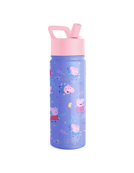 Botella de Agua Aislada Simple Modern Peppa Pig 532ml