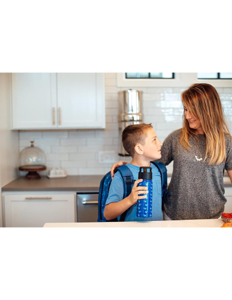 Botella de Agua Simple Modern 18oz Aislada Niños Jungla Jurásica