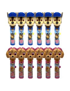 Soporte Lollipop Paw Patrol Set 12 Piezas Skye y Chase