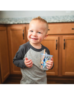 Tazas Antidesbordamiento Bluey - 10 Tazas Reutilizables 295 ml 2