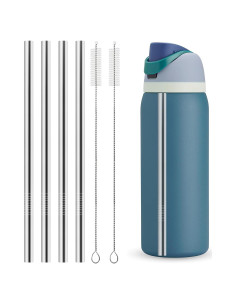 Popotes de Acero Inoxidable Reutilizables XZESH para Botella Owala 40 oz