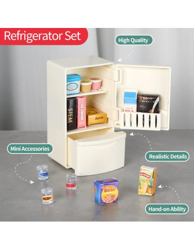 Juego de Muebles para Casa de Muñecas TAKIHON, 56 Piezas