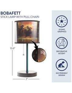 Lámpara de Mesa Star Wars Boba Fett Idea Nuova 38 cm 2