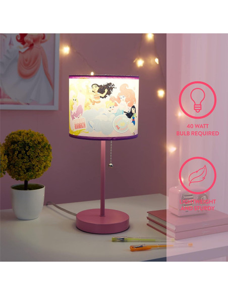 Lámpara de Mesa Stick Princesa Idea Nuova 39.37 cm Lámpara de Mesa Stick Princesa Idea Nuova 39.37 cm