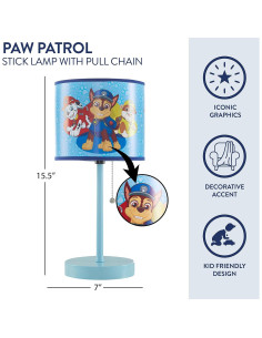 Lámpara de Mesa Infantil Idea Nuova Patrulla Canina 39 cm 2