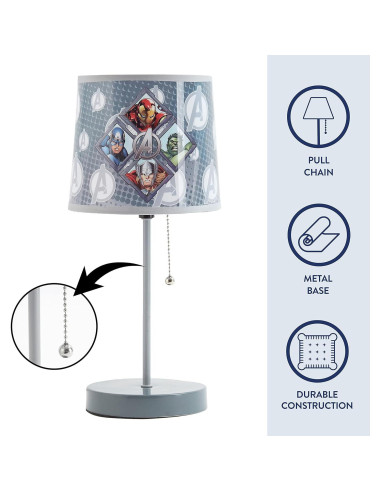 Lámpara de mesa Avengers Idea Nuova 39.37 cm temática
