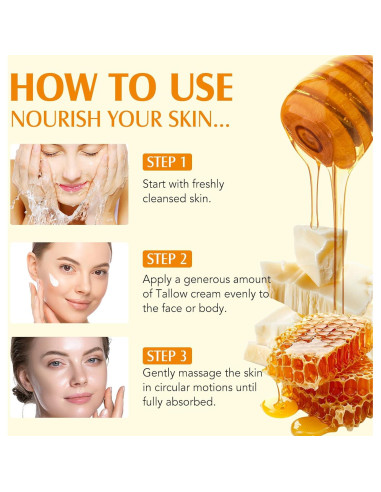 Bálsamo Hidratante Facial de Grasa de Res Meifenla 120g