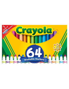 Set de Marcadores Lavables Crayola - 48 Líneas Anchas + Gel FX