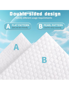 Toallas Faciales Desechables MISHCHI 100% Algodón Biodegradable 2