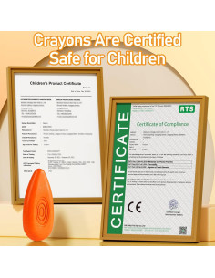 Crayones Lavables Cuatro Caramelos 12 Colores No Tóxicos 2