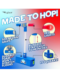 Pogo Jumper de Espuma Flybar para Niños Azul Policía 2