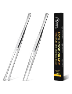 Pinzas de Cocina Hotec de Acero Inoxidable 30.48 cm - Juego de 2