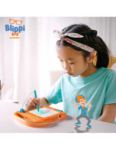Lápiz Magnético de Viaje Blippi - Pizarra Dibujo 27x20 cm