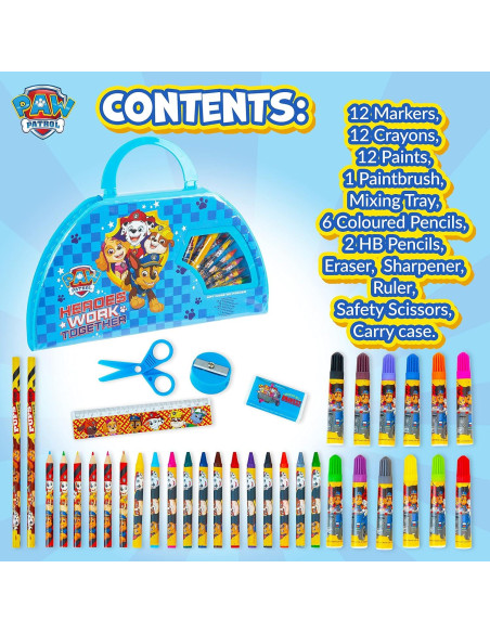 Set de Lápices de Colores Paw Patrol 1 Cuenta Azul