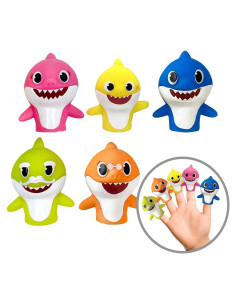 Marionetas de Dedo Baby Shark - Conjunto de 5 Piezas
