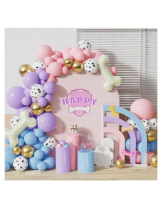 Kit Arco de Globos EASUTE Rosa y Púrpura para Fiestas