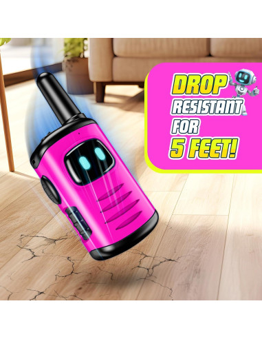 Walkie Talkies Rosa Comedyfun 2 Paquete para Niños