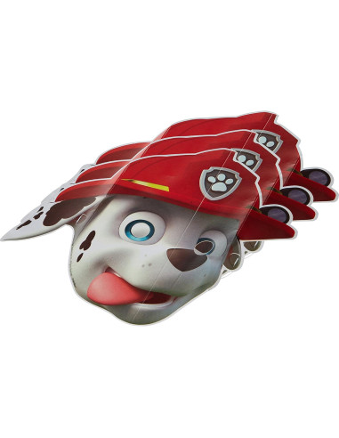 Máscaras de Papel Premium Paw Patrol - Pack de 8 para Fiestas