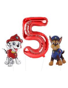 Paquete de globos Paw Patrol Toyland - Chase y Marshall 3 globos