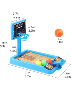 Juego de Baloncesto de Mesa Zasnynua - 2 Paquete con 6 Pelotas 2