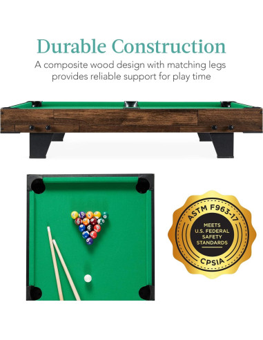 Mesa de Billar 101,6 cm Mejor Opción Productos con Accesorios