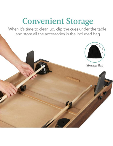 Mesa de Billar 101,6 cm Mejor Opción Productos con Accesorios