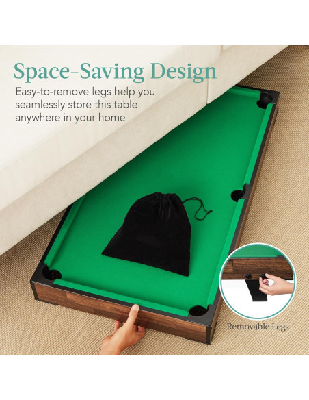 Mesa de Billar 101,6 cm Mejor Opción Productos con Accesorios