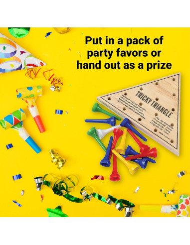 Juego Triángulo Tricky U.S. Toy - Madera con Clavijas