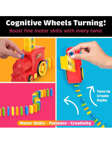 Juego de Dominó Automático Atlasonix 160 Bloques Educativo