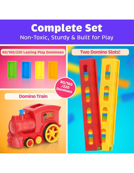 Juego de Dominó Automático Atlasonix 160 Bloques Educativo