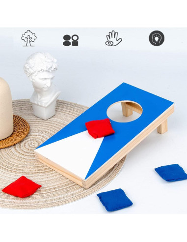 Juego de Cornhole Portátil DBlosp con Tableros de Madera