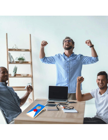 Juego de Cornhole Portátil DBlosp con Tableros de Madera