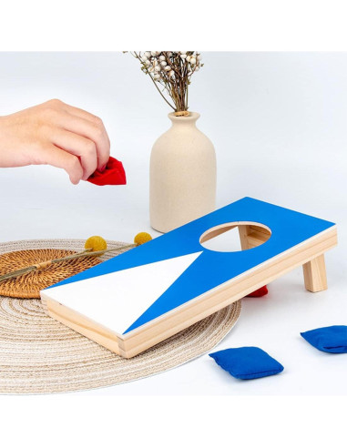 Juego de Cornhole Portátil DBlosp con Tableros de Madera