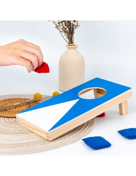 Juego de Cornhole Portátil DBlosp con Tableros de Madera
