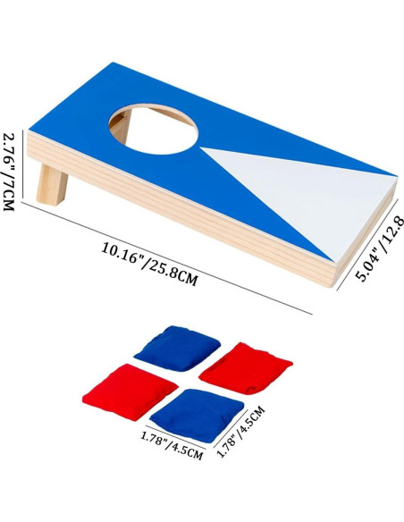 Juego de Cornhole Portátil DBlosp con Tableros de Madera