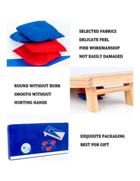 Juego de Cornhole Portátil DBlosp con Tableros de Madera